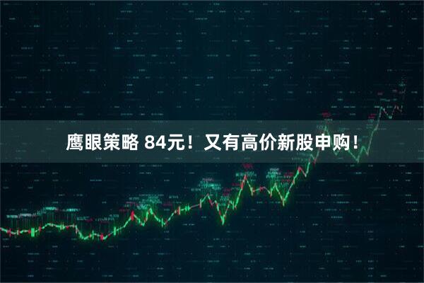 鹰眼策略 84元！又有高价新股申购！