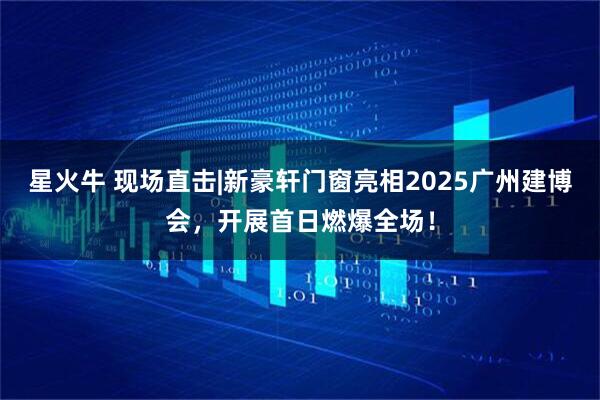 星火牛 现场直击|新豪轩门窗亮相2025广州建博会，开展首日燃爆全场！