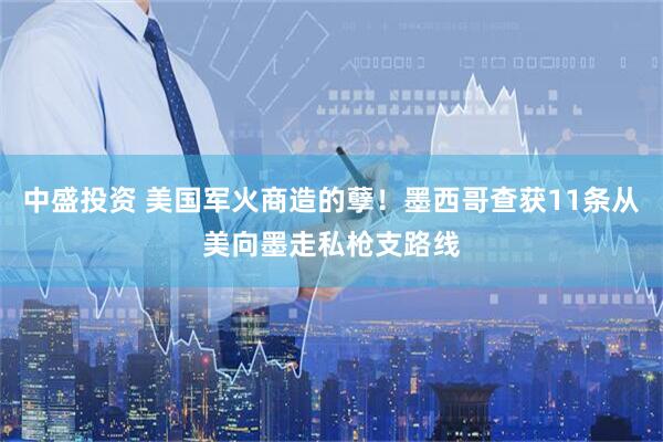 中盛投资 美国军火商造的孽！墨西哥查获11条从美向墨走私枪支路线