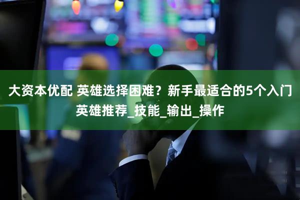 大资本优配 英雄选择困难？新手最适合的5个入门英雄推荐_技能_输出_操作